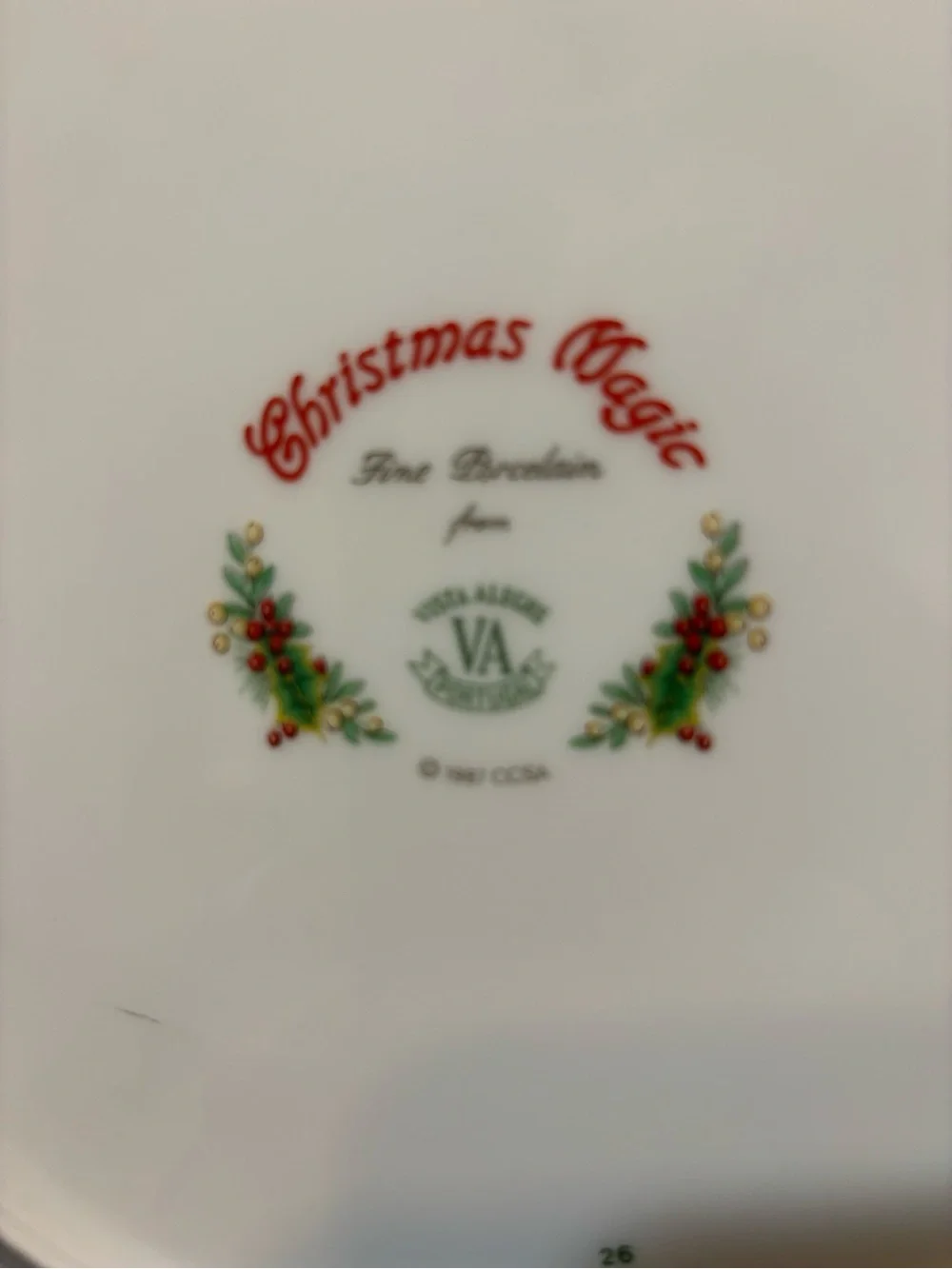 Vista Alegre Christmas Magic 10 1/2” Dinner Plate with Toy Soldier Band